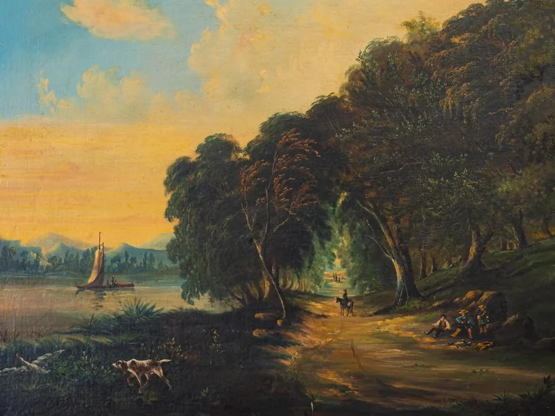 1822-Paul Marcellin Berthier - Paesaggio - 1857